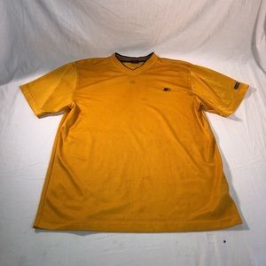 Men’s Starter Small Embroidered Logo Short Sleeve Blank Jersey Size Large Yellow